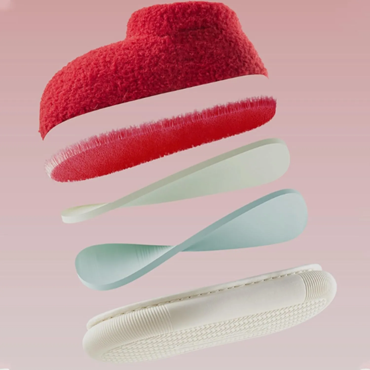 Cozy Fleece Booties Slippers for Infant Toddler Girls, Non-Slip Soft Sole Furry Thickened Warm House Indoor Shoes
