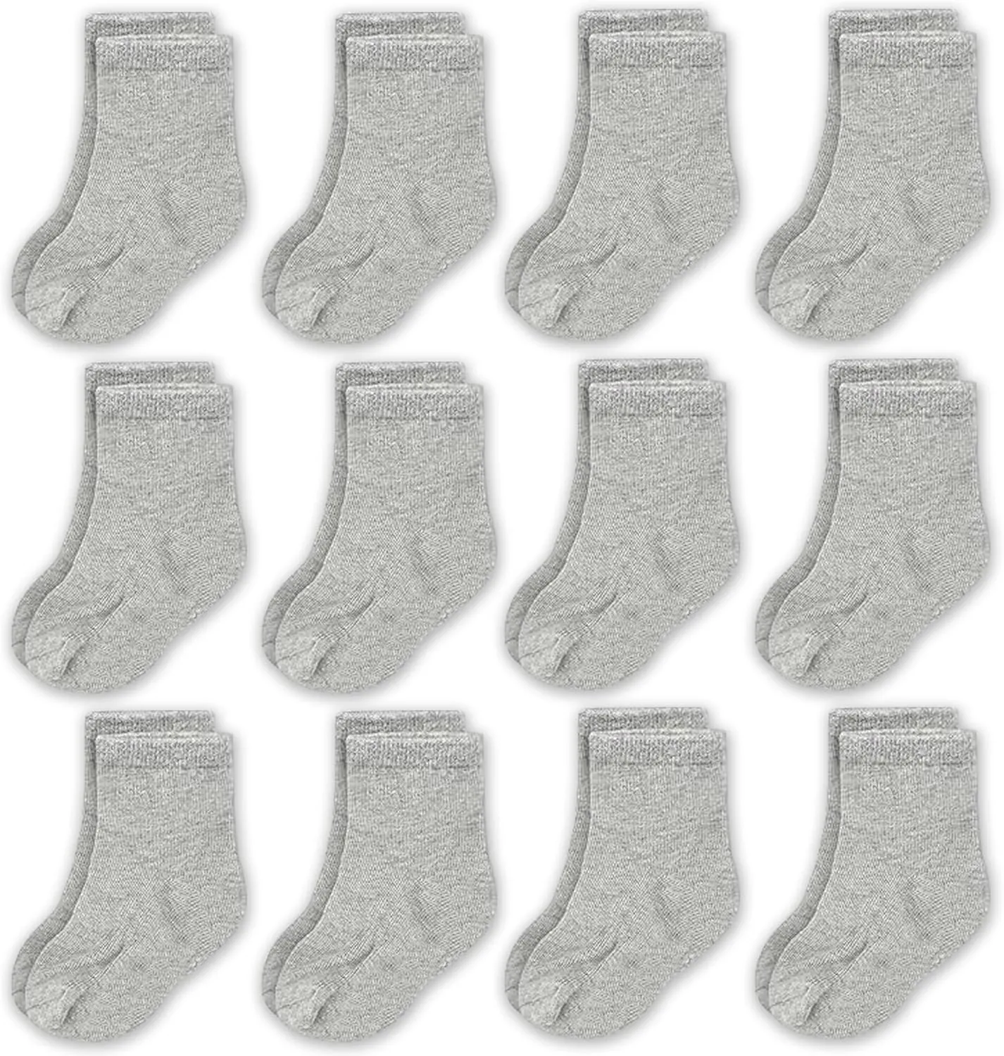 CozyWay Baby & Toddler Socks Crew Comfy Cotton Socks For Girls and Boys Babies Soft & Breathable Infant - 12 Pack