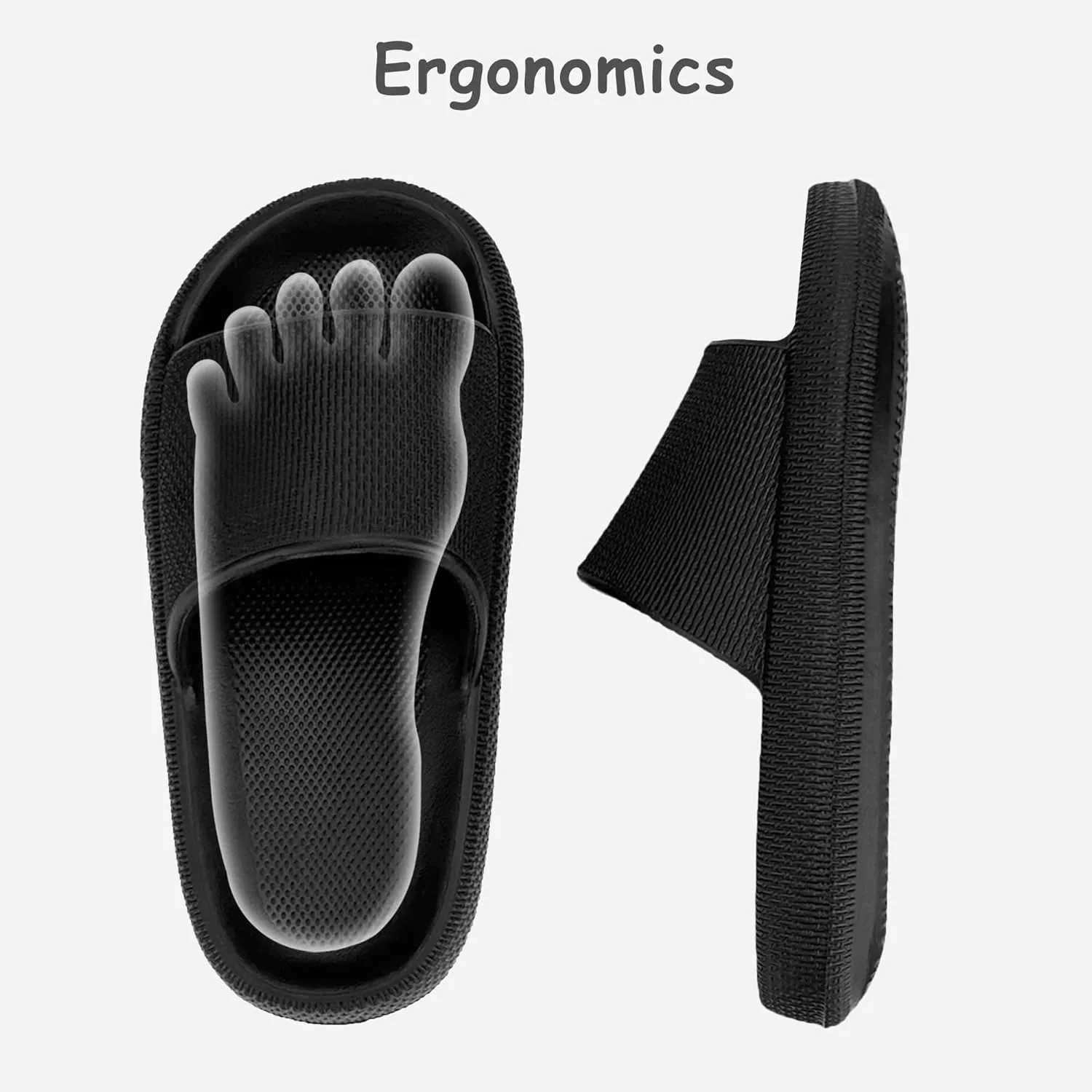 Cubufly Cloud Slides for KidsBoys Girls Shower Slippers Slip on SandalsNon-Slip Open Toe Pillow Slippers SandalsQuick Drying Summer Beach Pool Shoes