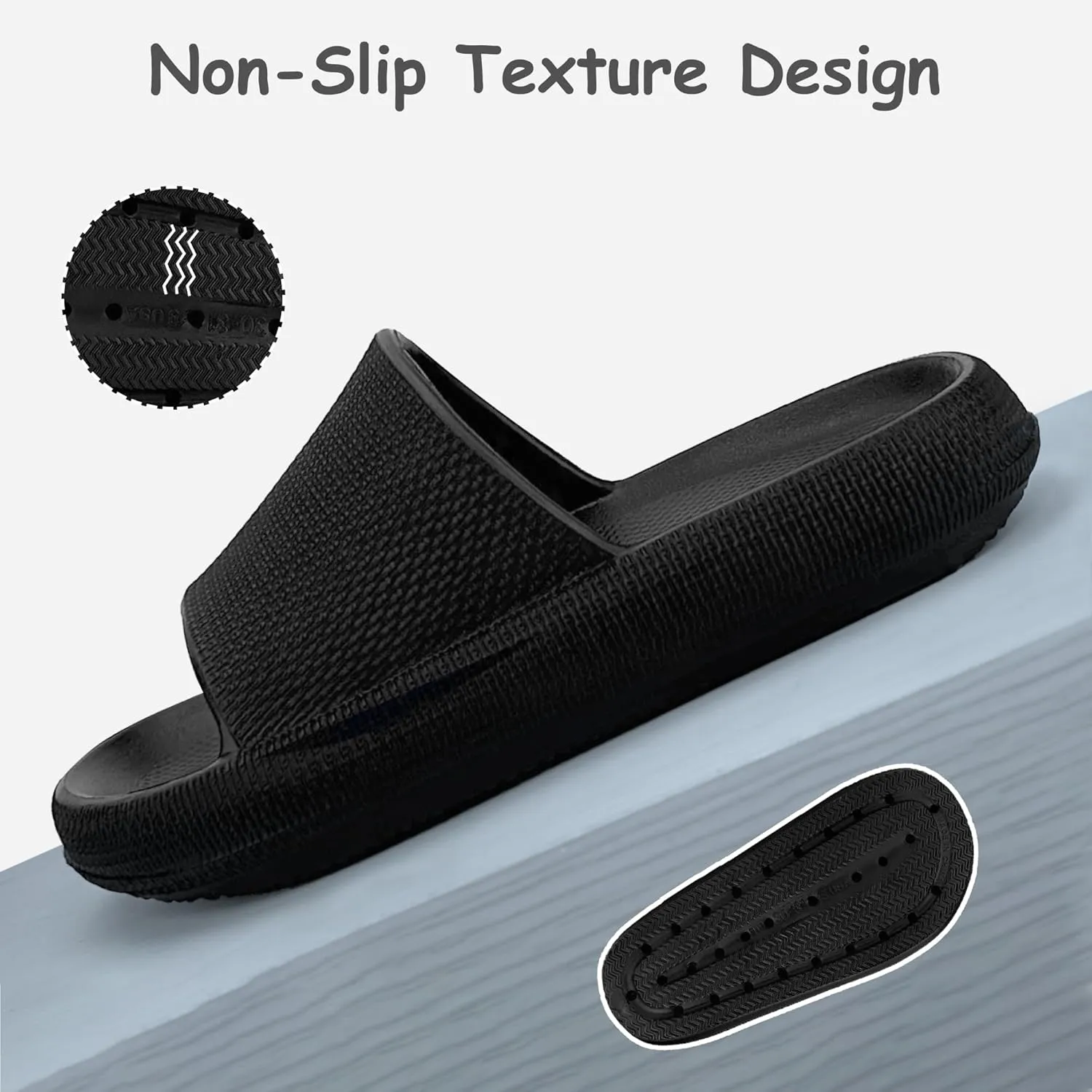 Cubufly Cloud Slides for KidsBoys Girls Shower Slippers Slip on SandalsNon-Slip Open Toe Pillow Slippers SandalsQuick Drying Summer Beach Pool Shoes