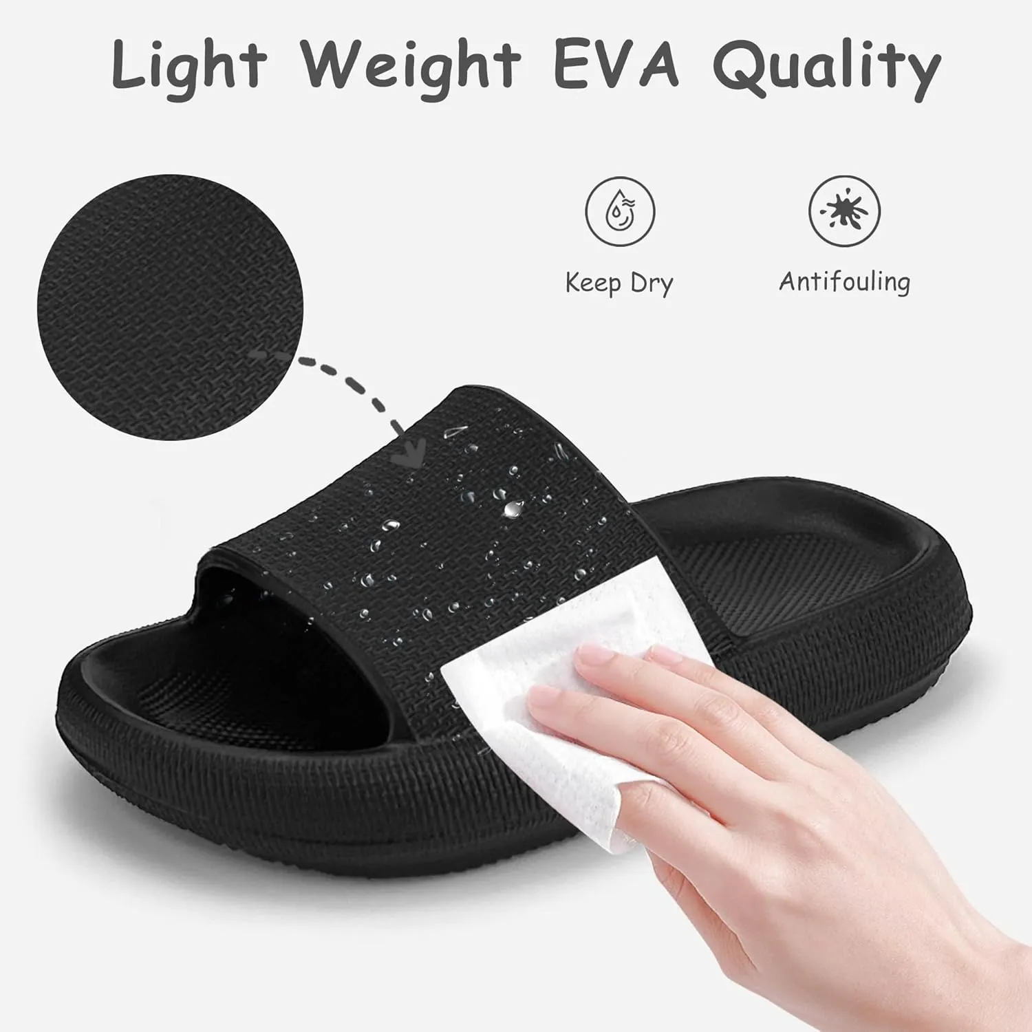 Cubufly Cloud Slides for KidsBoys Girls Shower Slippers Slip on SandalsNon-Slip Open Toe Pillow Slippers SandalsQuick Drying Summer Beach Pool Shoes
