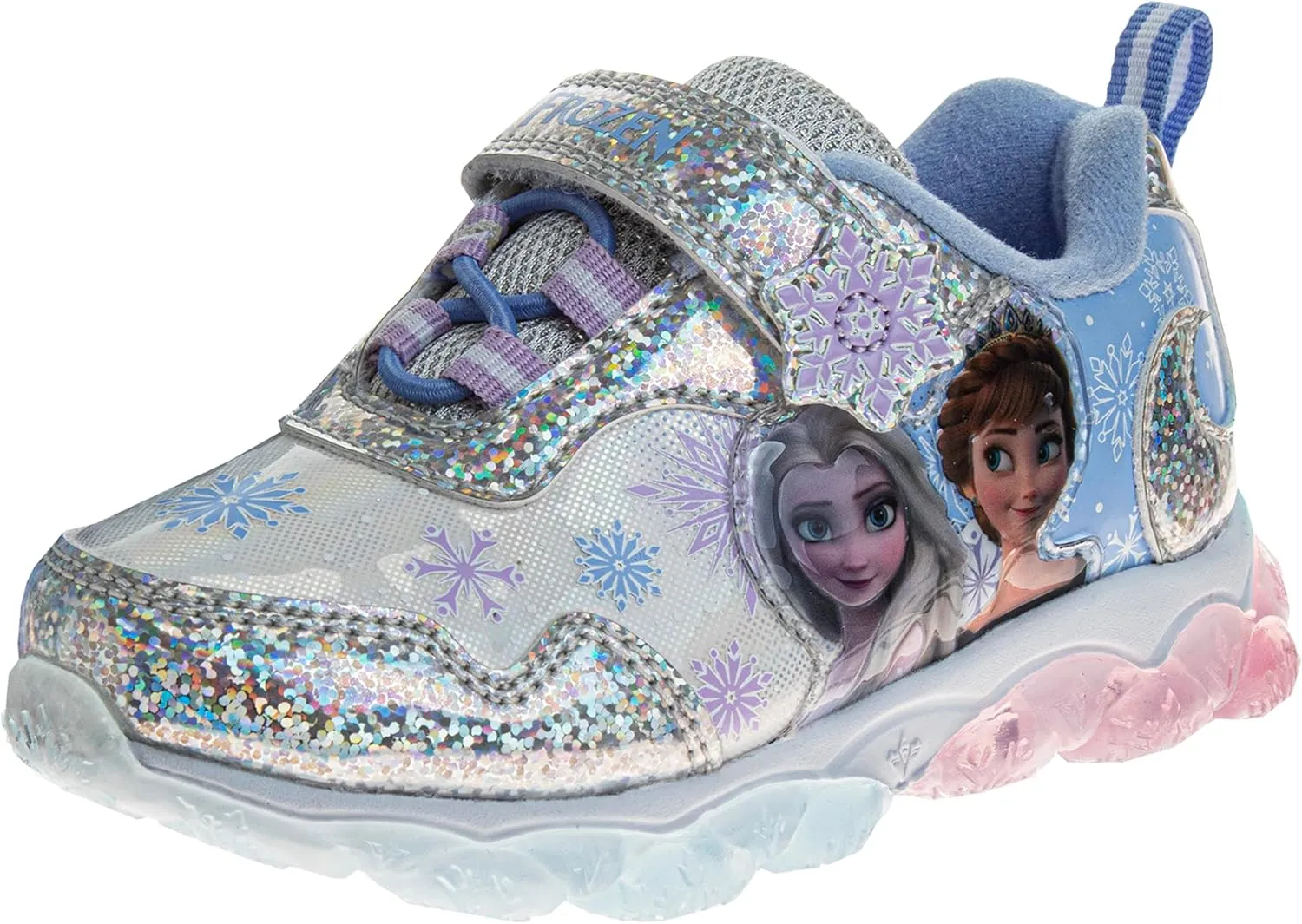 Disney Girls Frozen Light Up Laceless Running Shoes (Toddler/Little Girl)