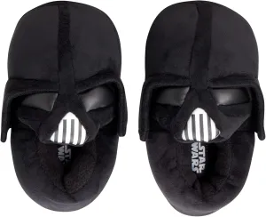 Disney Mandalorian Boys' Star Wars Slippers - 3D Baby Yoda Plush Fuzzy Slippers - Darth Vader Slippers for Boys (Shoe Size: 11-5)
