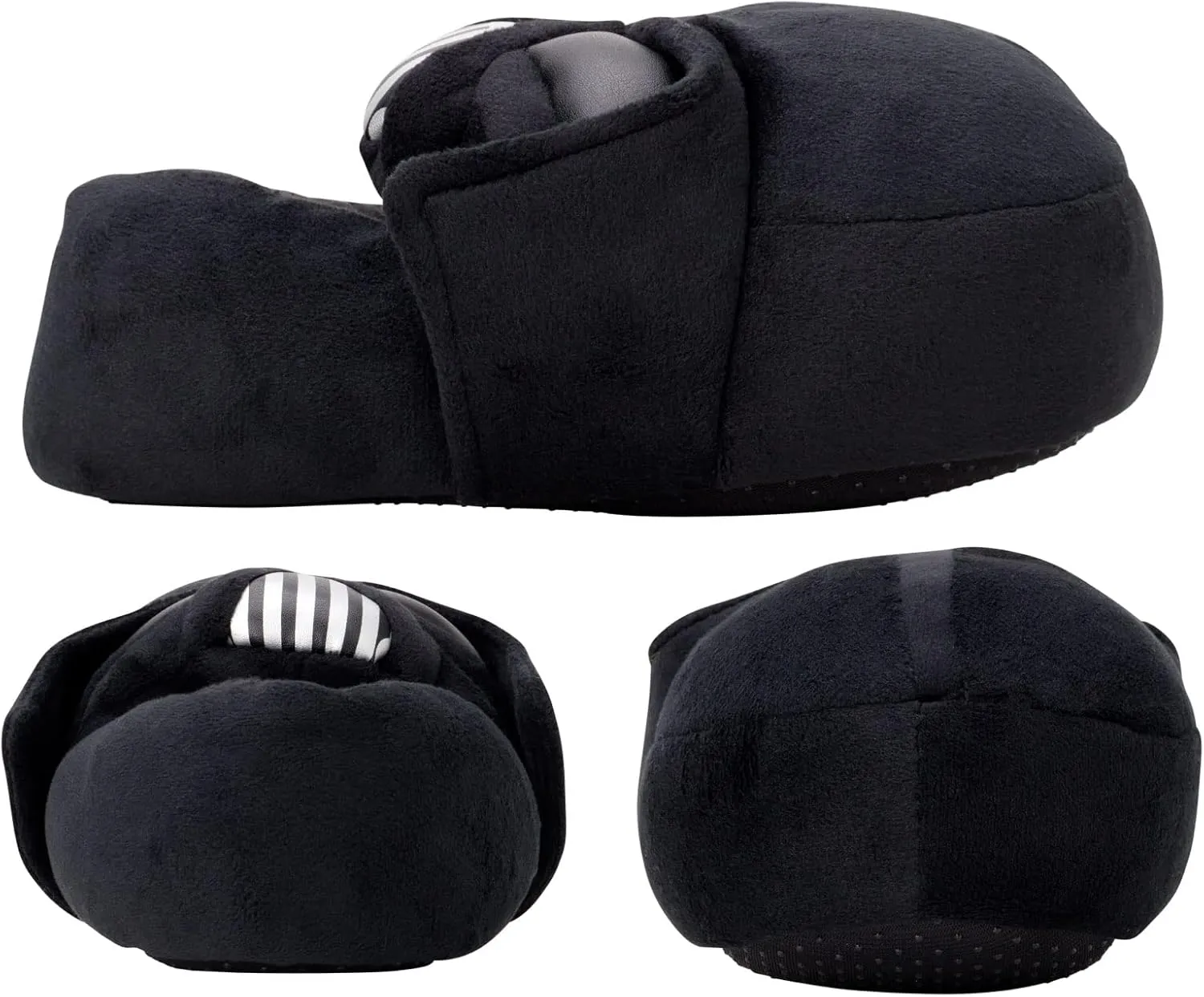 Disney Mandalorian Boys' Star Wars Slippers - 3D Baby Yoda Plush Fuzzy Slippers - Darth Vader Slippers for Boys (Shoe Size: 11-5)