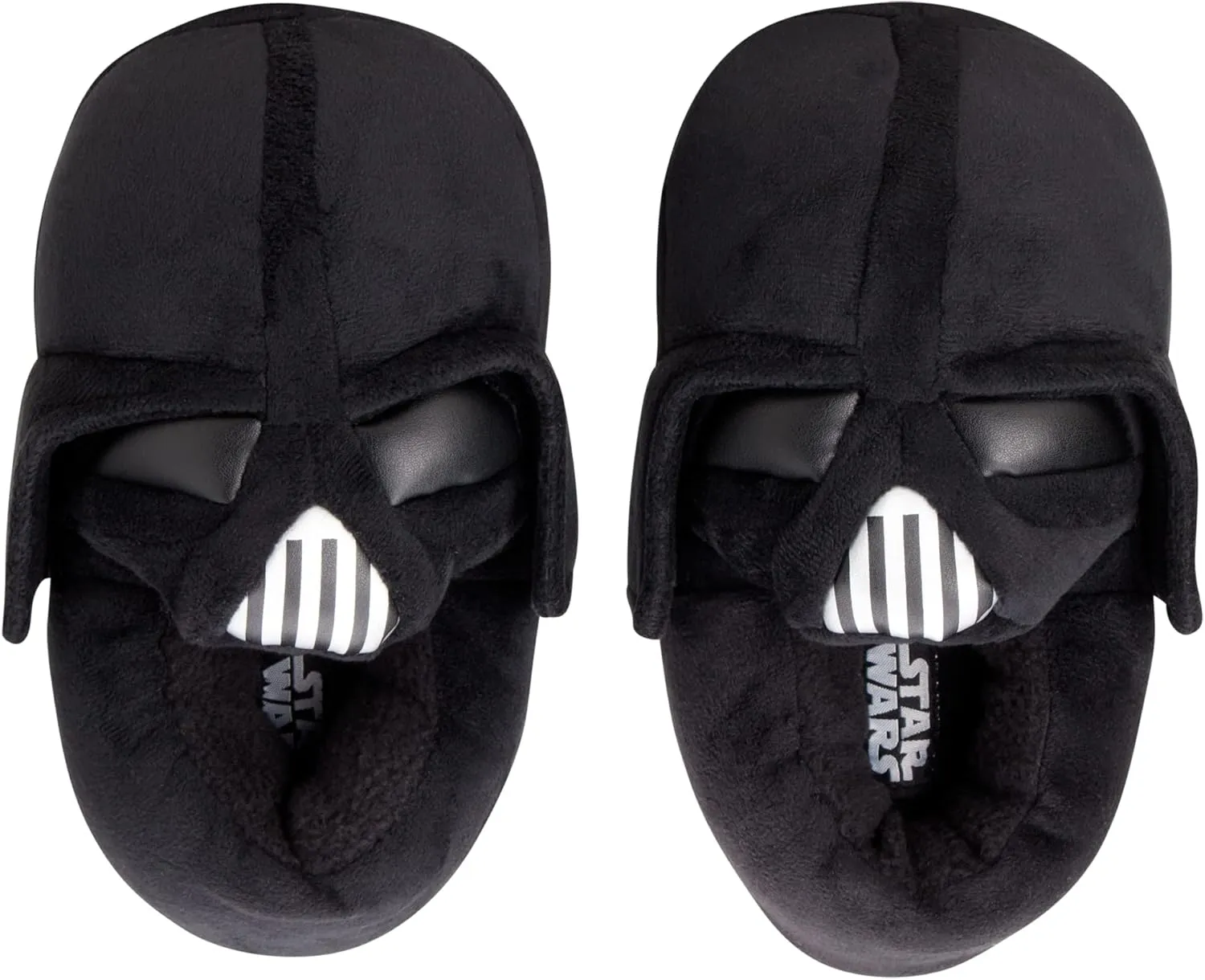 Disney Mandalorian Boys' Star Wars Slippers - 3D Baby Yoda Plush Fuzzy Slippers - Darth Vader Slippers for Boys (Shoe Size: 11-5)