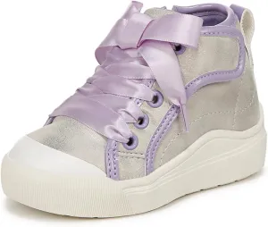 Dr. Scholl's Infant Girls Time Off High Toddler Sneaker Silver Grey Metallic 10 M