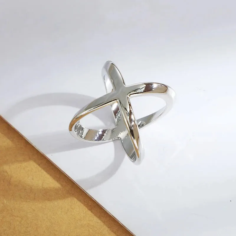 Elegant X-Shape Scarf Clips  3pcs  – Stylish Metal Brooches for Women’s Accessories