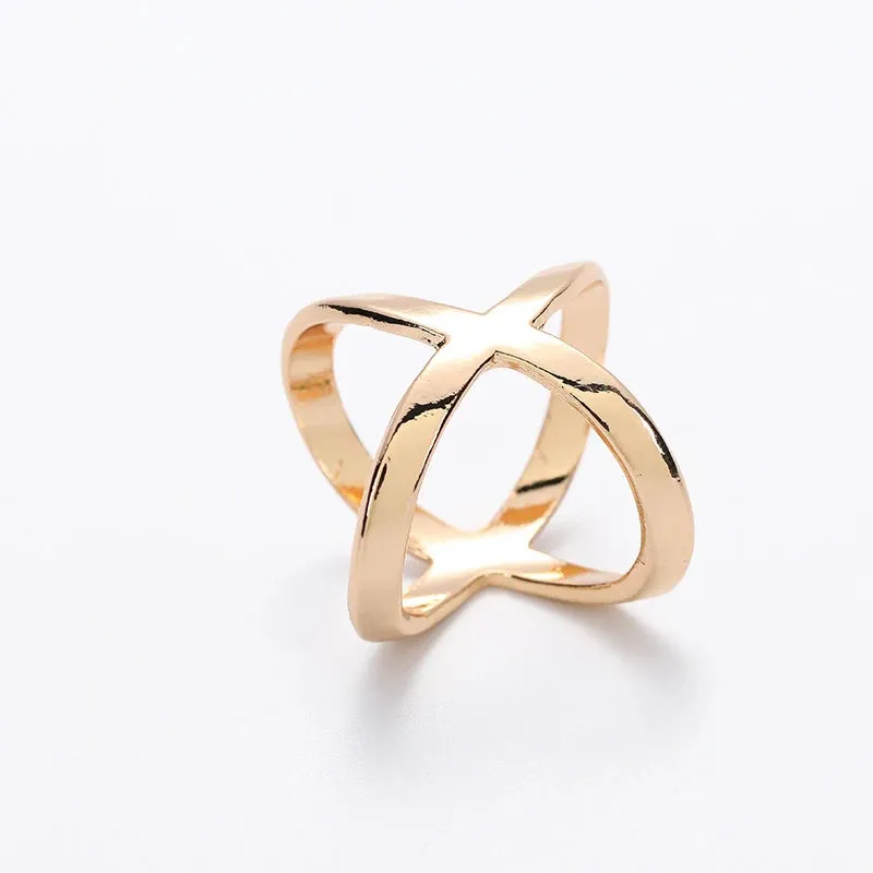 Elegant X-Shape Scarf Clips  3pcs  – Stylish Metal Brooches for Women’s Accessories