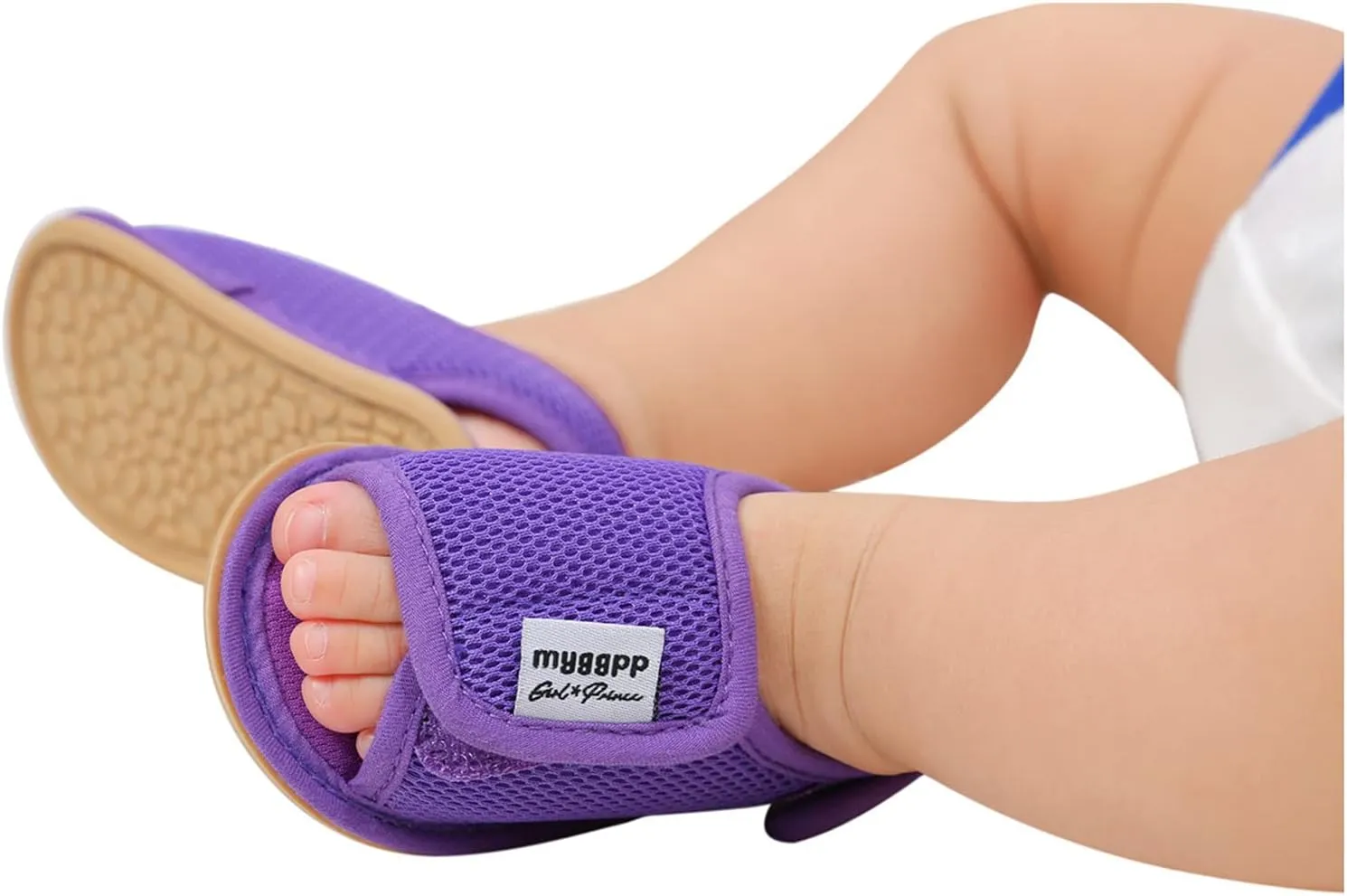 EnJoCho Baby Sport Shoes Baby Girls Rubber Mesh Non-Slip Boys Sandals Flat Shoes Shoes Soft Sole Walking Baby Shoes (Purple, 6-12M)