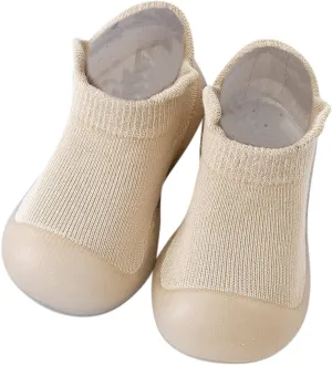 EnJoCho Children Summer Sandals Toddler Kids Infant Newborn Baby Boys Girls Shoes Solid Ruffled Soft Soles (Khaki, 18-24 Months)
