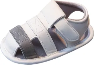 EnJoCho Spring and Summer Children Sandals Toddler Shoes Soft Sole Cute Lightweight Toddler Walking Casual Shoes (Grey, 0Months)