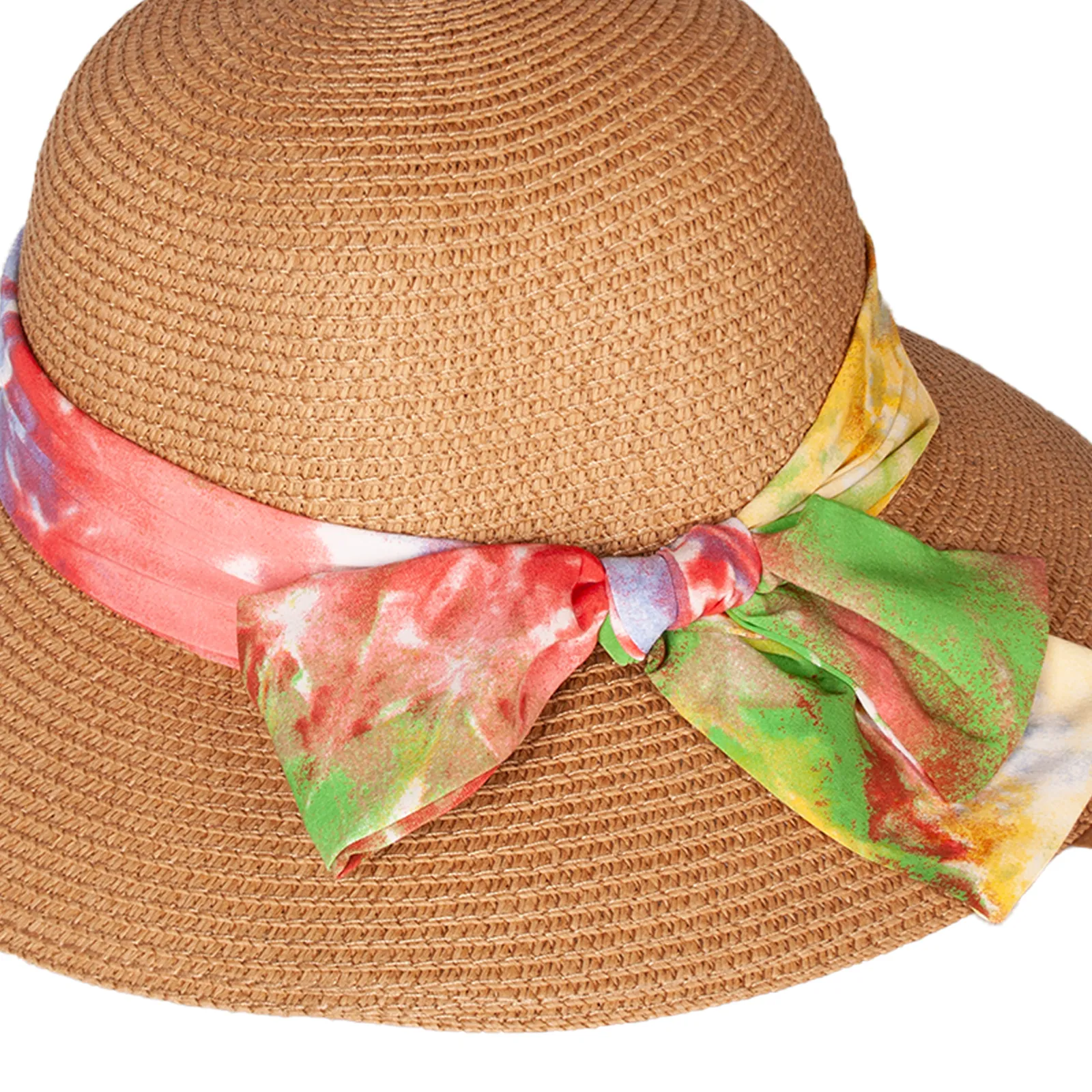 Foldable Sun Hat with Floral Bow Detail
