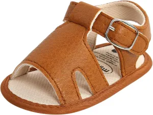 Girls Flat Baby Shoes Sole Boys Prewalker Sandals Soft Walking Rubber Non-Slip Baby Shoes Water Sandals for Girls