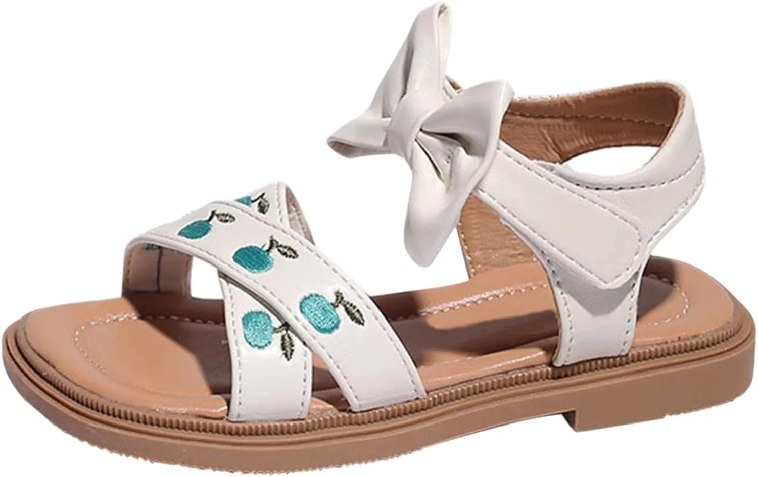Girls' Sandals Summer Baby Girls' Princess Shoes Soft Sole Embroidered Children's Roman Shoes Slide Lids