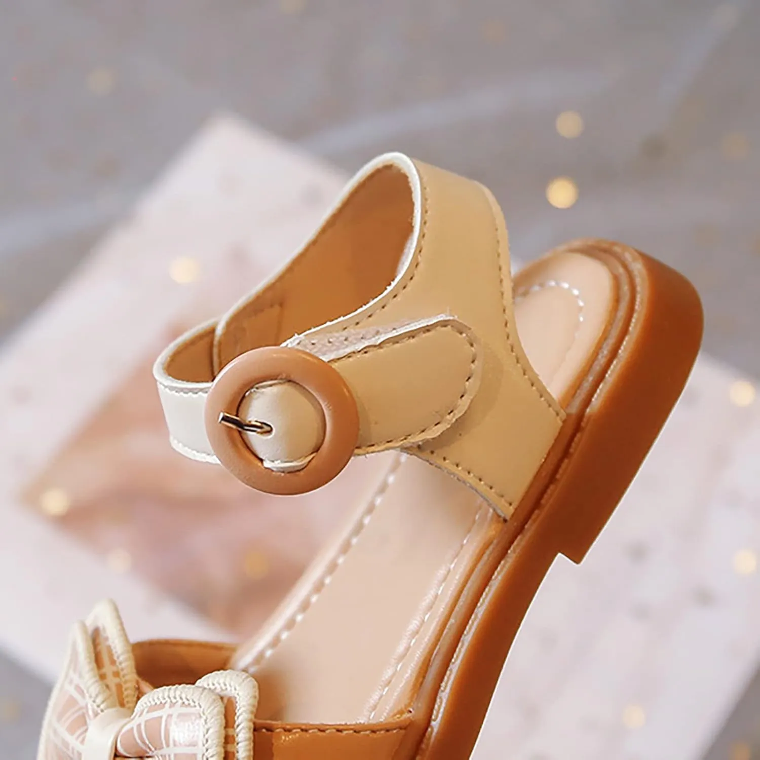Girls' Sandals Summer Children's Soft Sole Shoes Fashion Girls' Bow Princess Shoes Baby Beach Shoes Girl Sandals Size 13