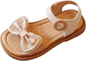 Girls' Sandals Summer Children's Soft Sole Shoes Fashion Girls' Bow Princess Shoes Baby Beach Shoes Girl Sandals Size 13
