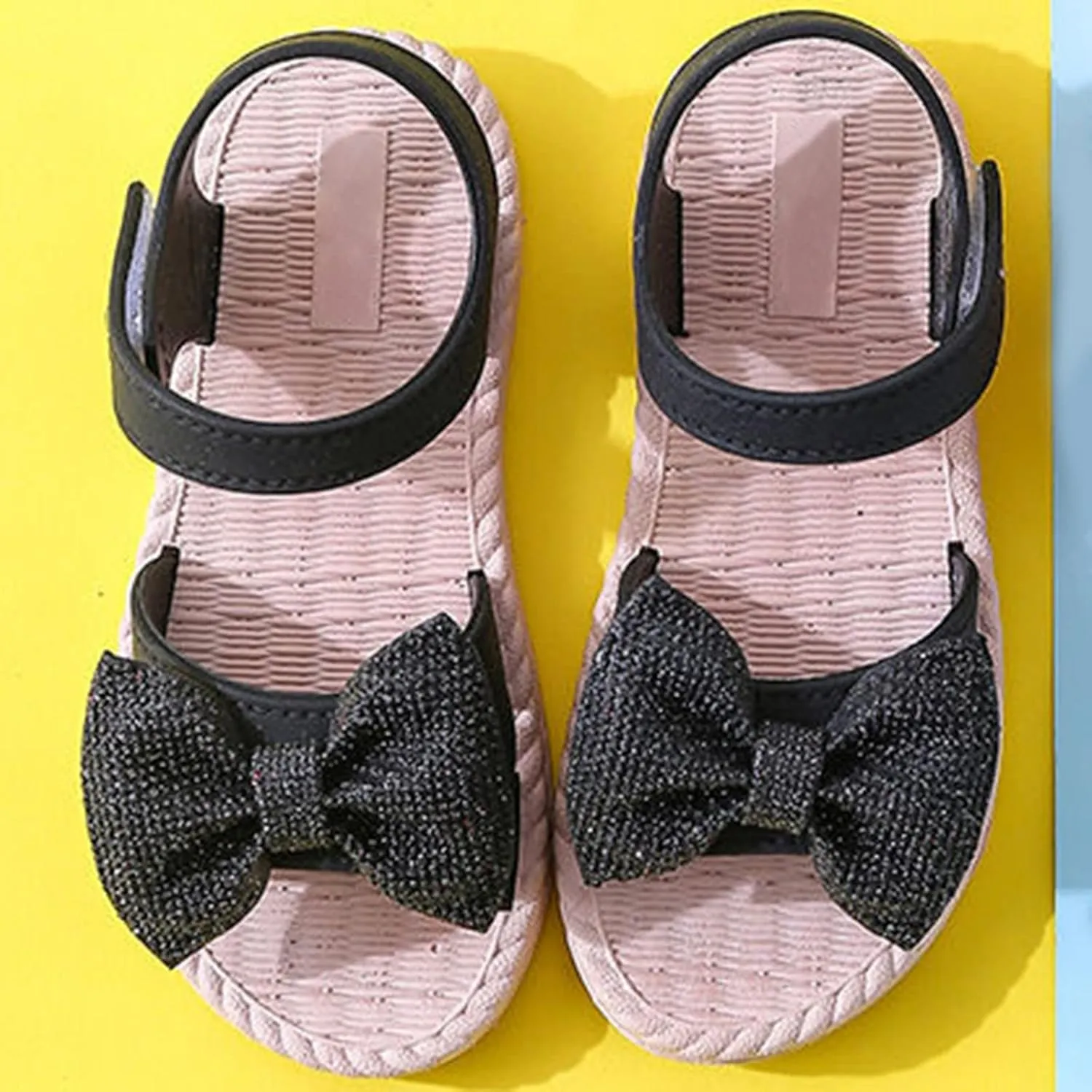 Girls Sandals Toddler Kids Infant Girls Soild Bowknot Princress Shoes Soft Sole Non Slip First Walkers Kid