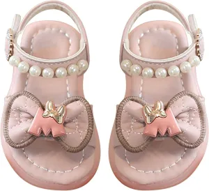 girls toddler sandal For Children Wearing Beach Shoes Pearl Soft Sole