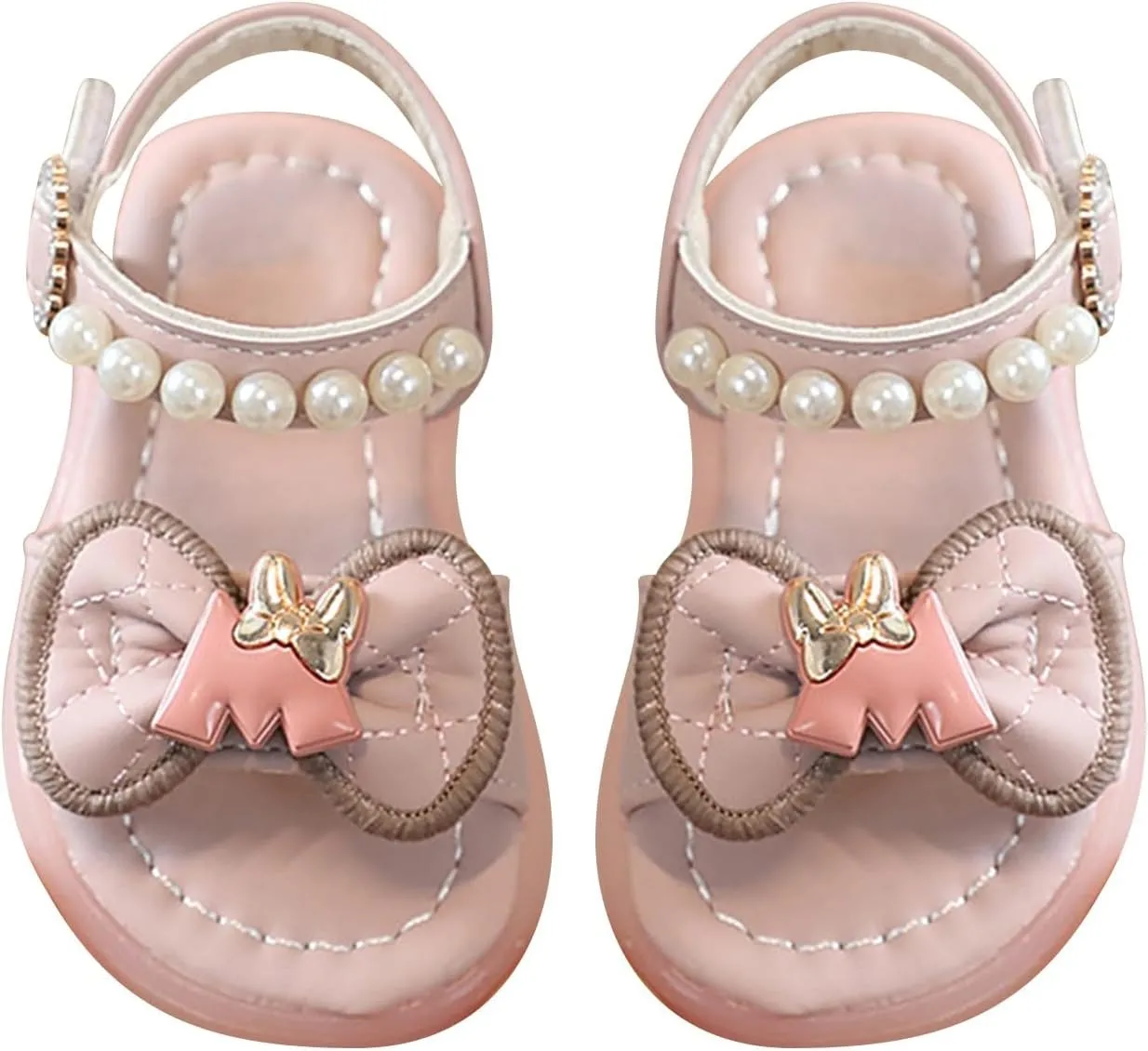 girls toddler sandal For Children Wearing Beach Shoes Pearl Soft Sole