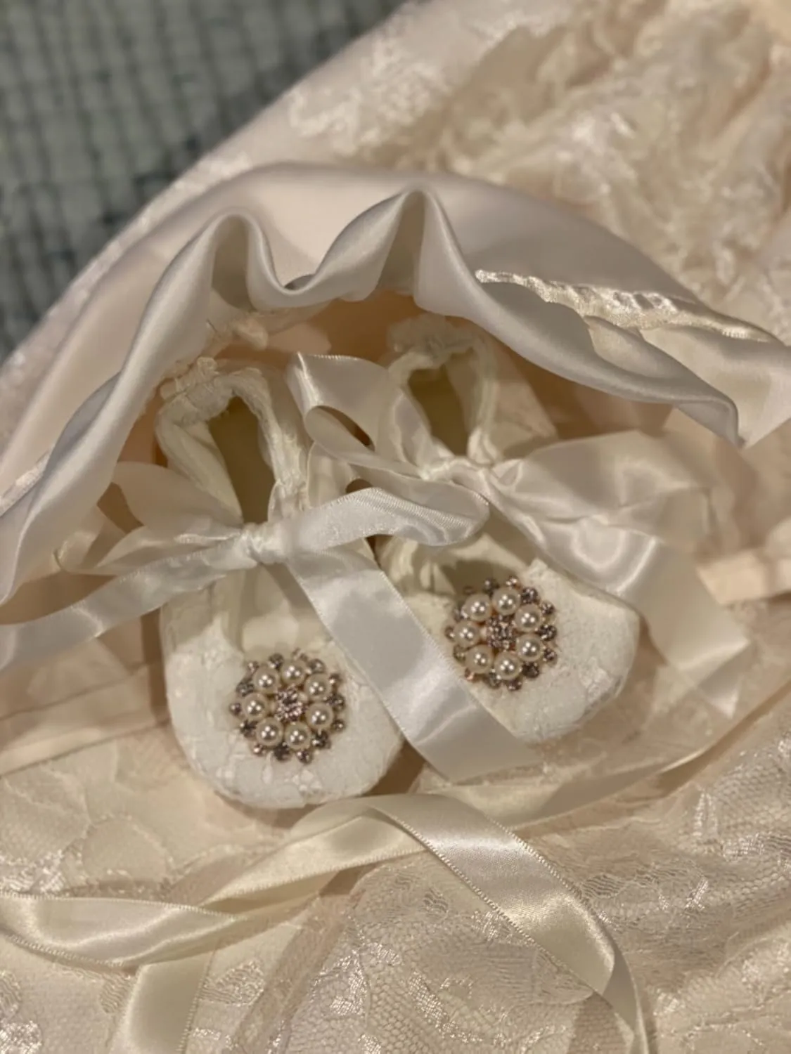 Glamulice Baby Girl Newborn Lace Christening Gown Baptism Dress Infant/Toddler Girls Formal Communion Outfit