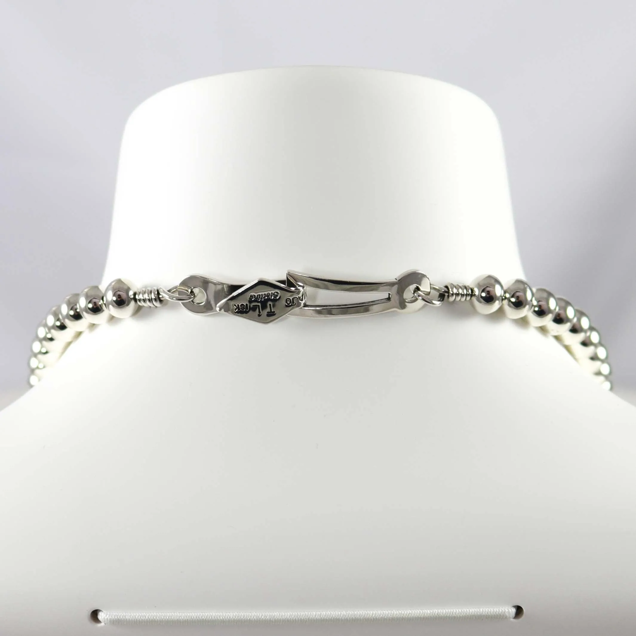 Gold and Silver Bead Necklace