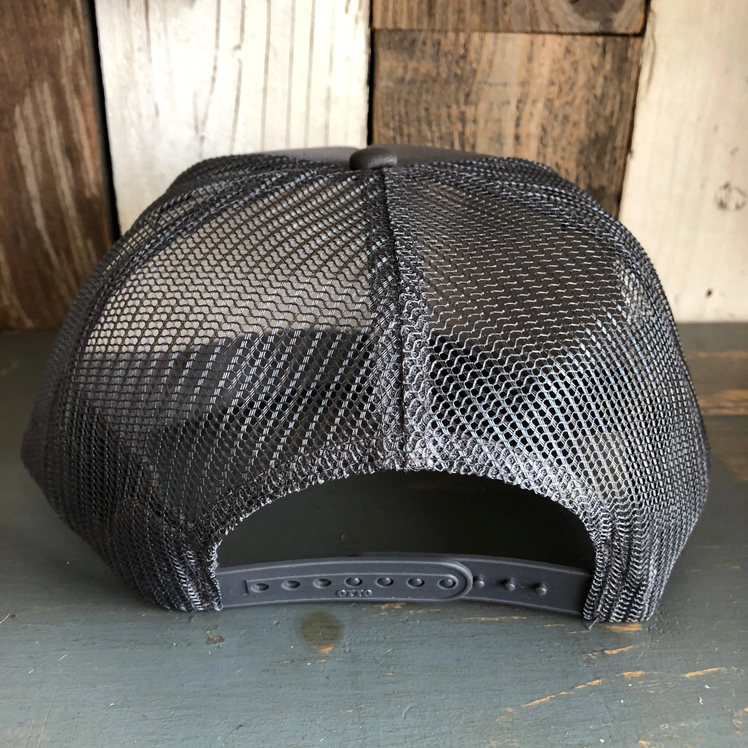 GRAND TETON NATIONAL PARK Trucker Hat - Charcoal Grey (Flat Brim)
