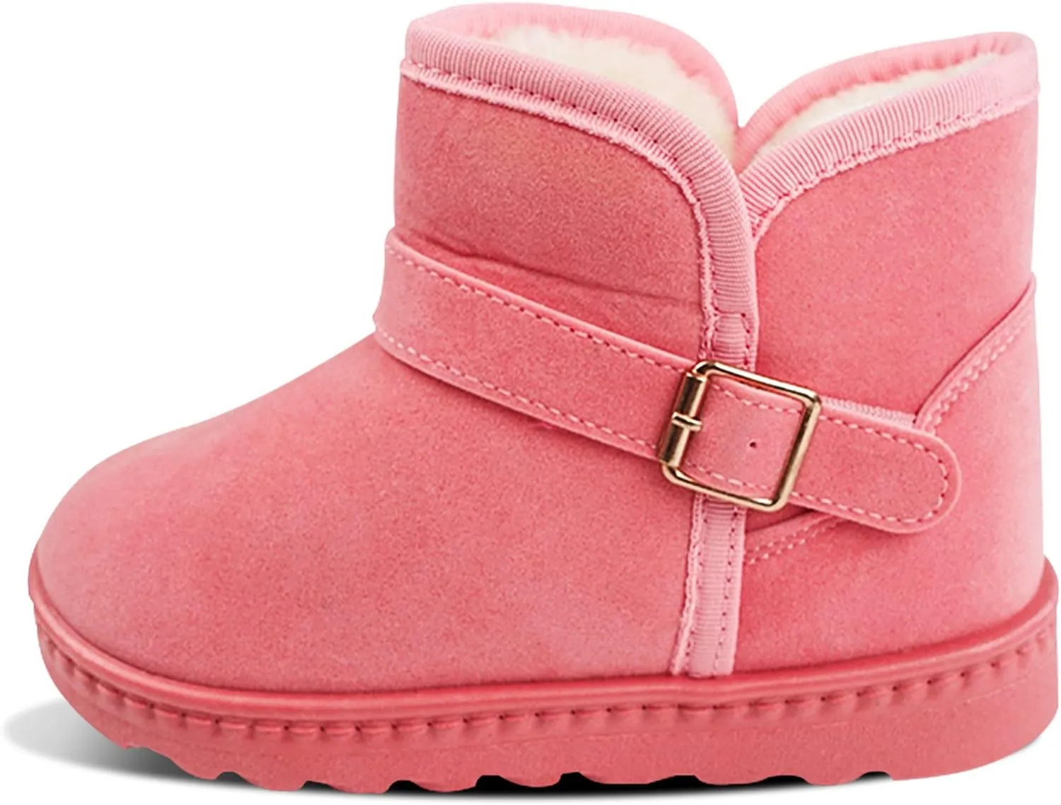 Happy Cherry Baby Boys Girls Snow Boots Soft Sole Anti-Slip Warm Crib Shoes Toddler Prewalker