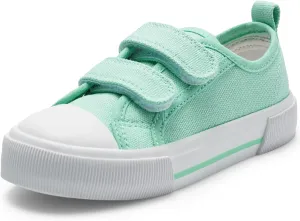 Harvest Land Toddler Kids Canvas Sneakers for Boys and Girls  Casual Walking Shoes with Double Hook-and-Loop Straps, Non-Slip Lightweight Trainers for Baby & Little Kids