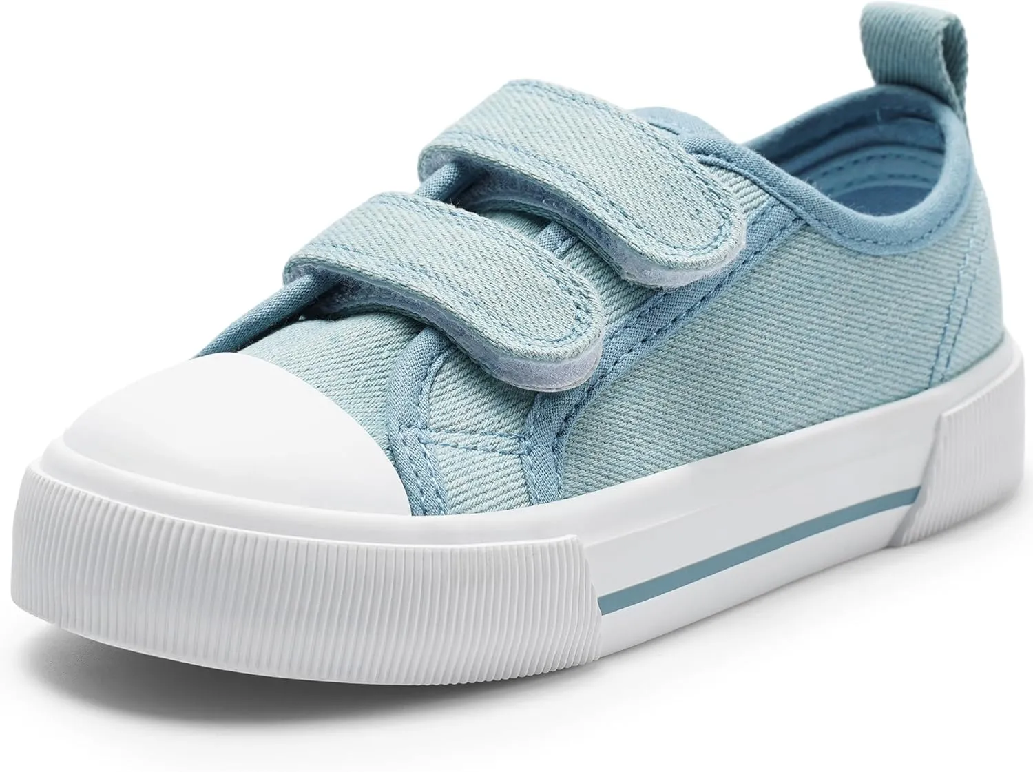 Harvest Land Toddler Kids Canvas Sneakers for Boys and Girls  Casual Walking Shoes with Double Hook-and-Loop Straps, Non-Slip Lightweight Trainers for Baby & Little Kids