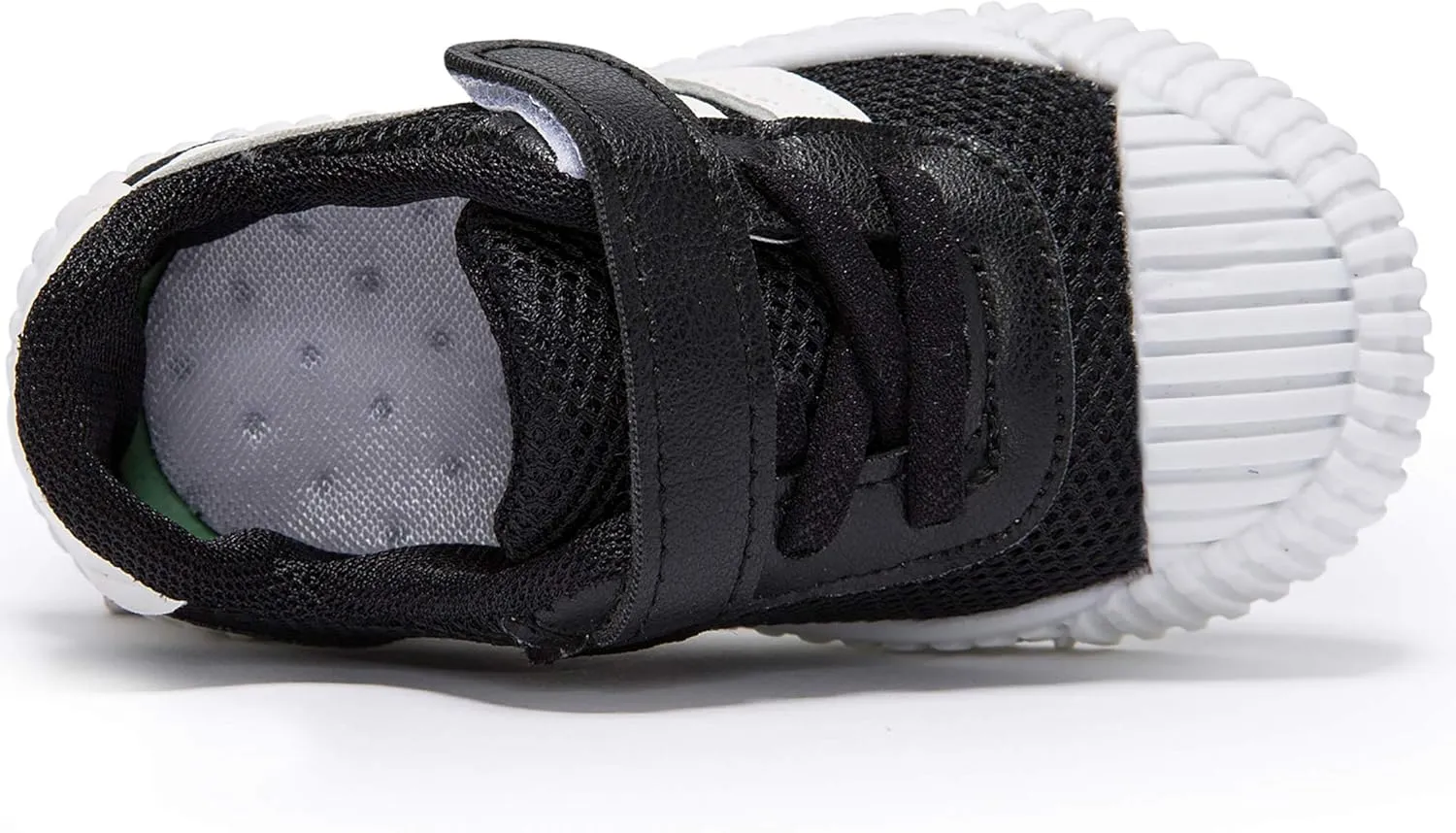 HLMBB Baby Shoes Sneakers for Infant Toddler Girls Boys Kids Babies 6 9 12 18 Months Pre Walker Black