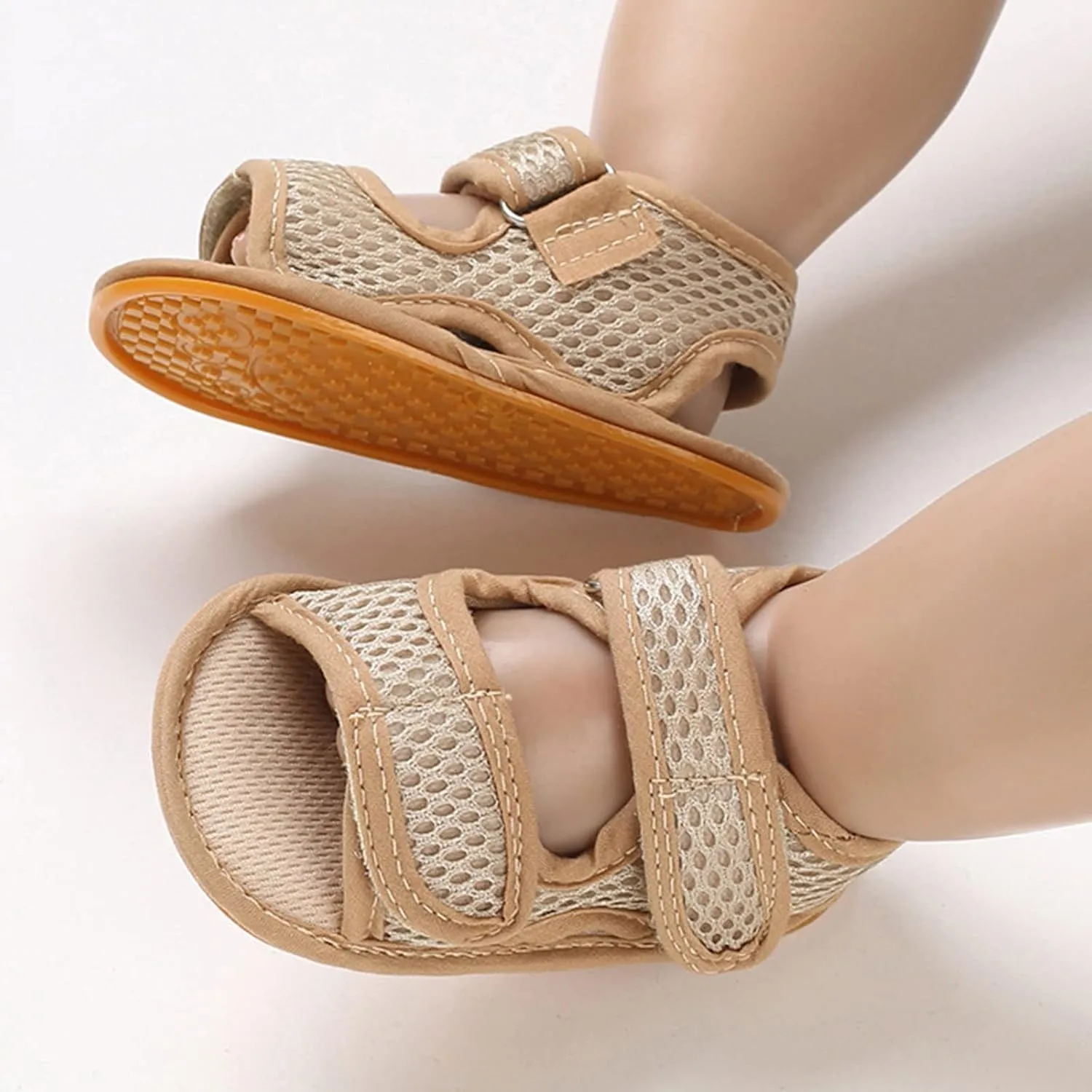 Infant Baby Boys Girls Beach Sandals Non Slip Soft Rubber Sole Toddler Outdoor Open-Toe First Walker Shoes