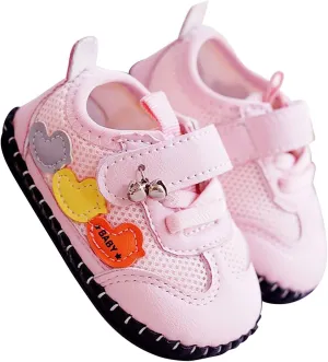 Infant Baby Girl Boy High Ankle Sandals Rubber Sole PU Leather Mesh Toddler Outdoor Softy Shoes for Travel