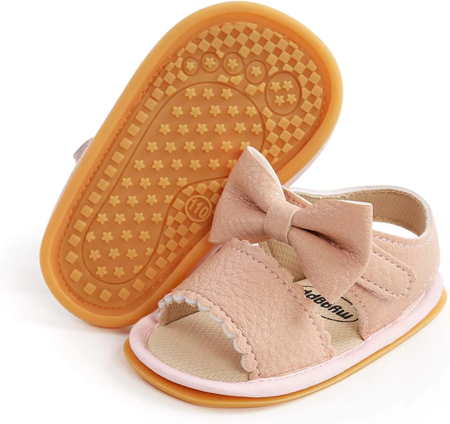 Infant Baby Girls Boys Sandals Summer Bowknot Crib Shoes Toddler Pu Leather Flower Dress Flat First Toddler Indoor Shoe