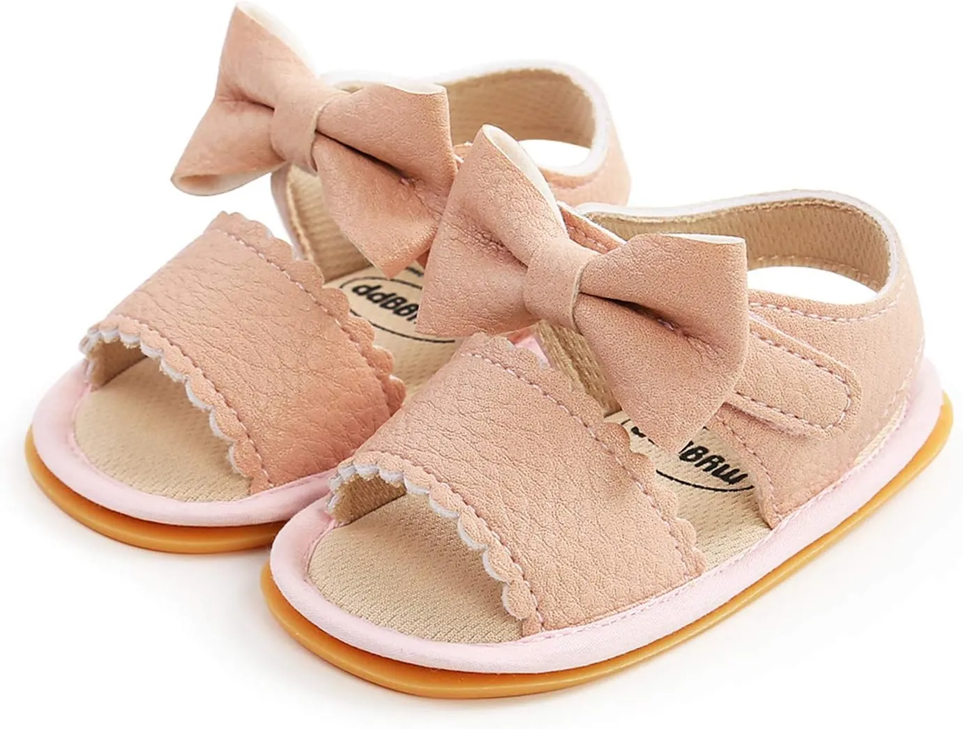 Infant Baby Girls Boys Sandals Summer Bowknot Crib Shoes Toddler Pu Leather Flower Dress Flat First Toddler Indoor Shoe