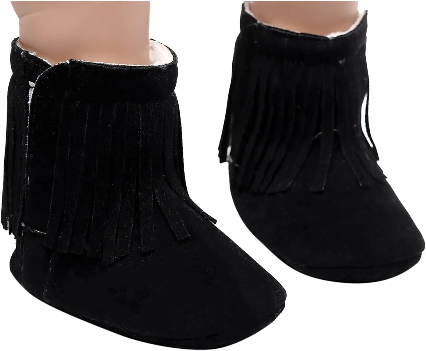 Infant Boys Size 2 Shoes Baby Tassels Shoes Girls First Infant Snow Cotton Warm Boots Soft Plush Walkers Baby Shoes Baby Snow Boots Girls