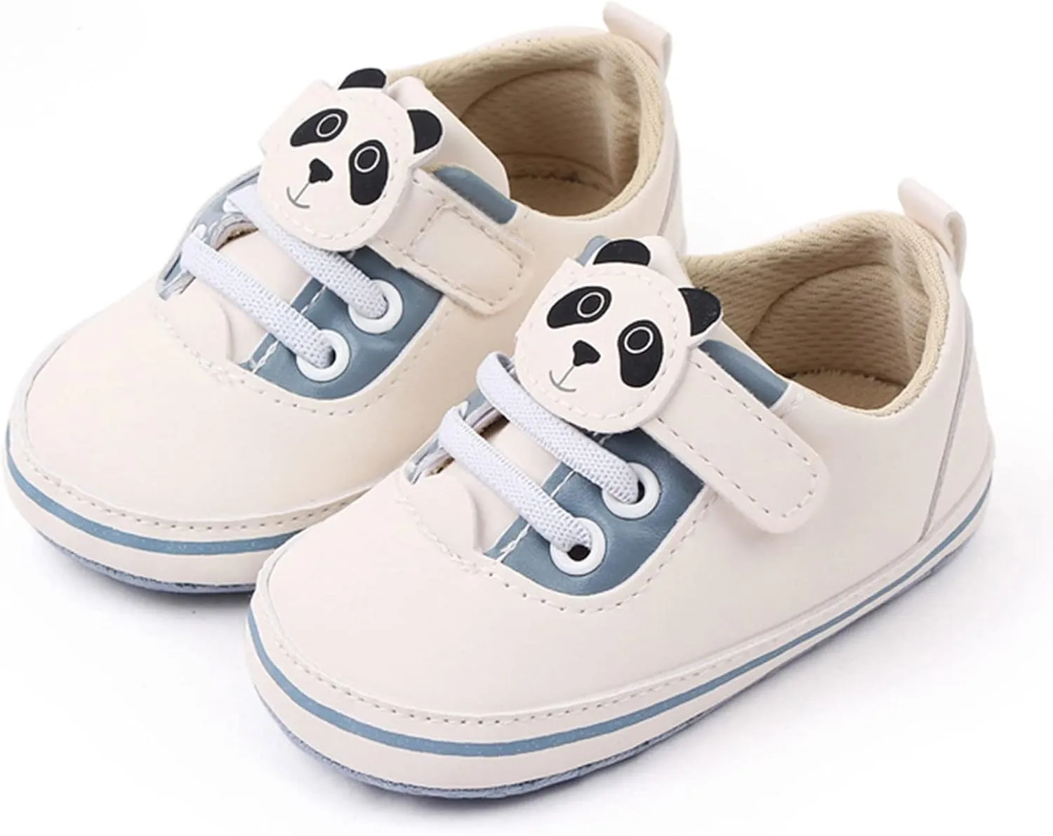 Infant Cute Cartoon Socks Shoes Soft Sole Cartoon Panda Lace Up Casual Shoes Baby Shoes Baby Walking Shoes