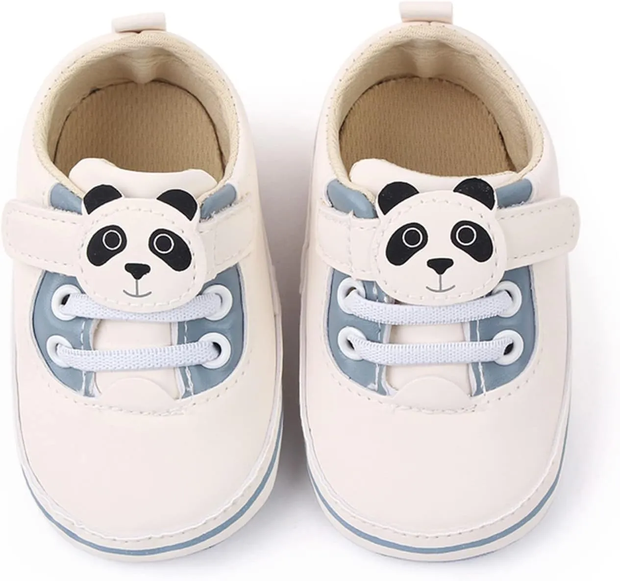 Infant Cute Cartoon Socks Shoes Soft Sole Cartoon Panda Lace Up Casual Shoes Baby Shoes Baby Walking Shoes