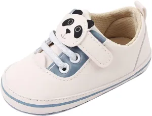 Infant Cute Cartoon Socks Shoes Soft Sole Cartoon Panda Lace Up Casual Shoes Baby Shoes Baby Walking Shoes