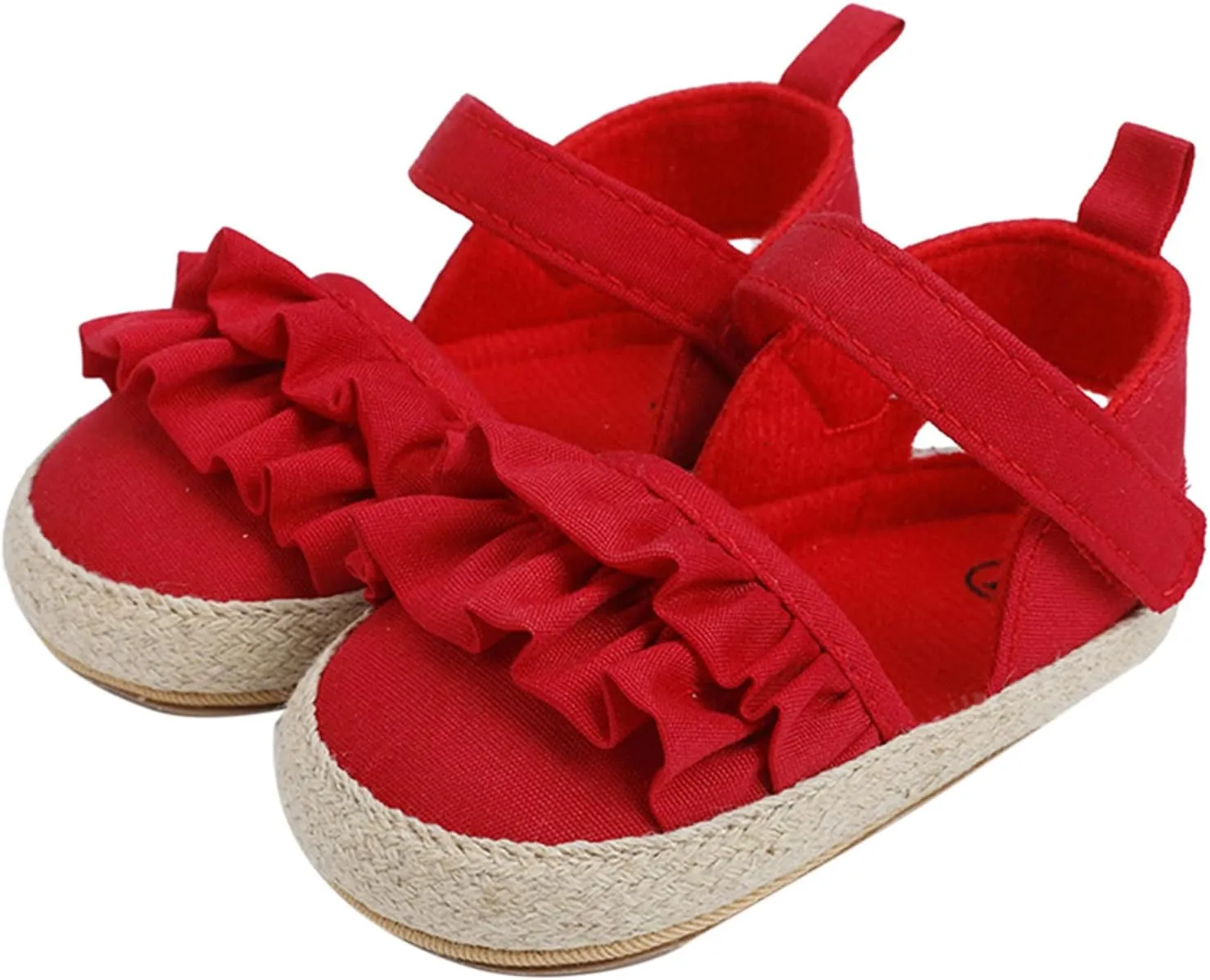 Infant Girls Ruffles Shoes First Walkers Shoes Summer Toddler Flat Sandals Sandals Size 13 Girls