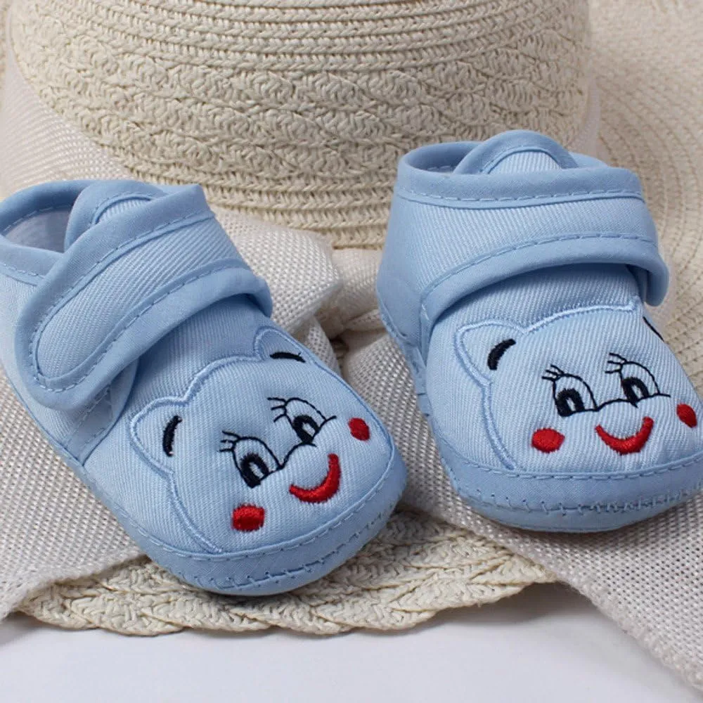 Infant Shoes Baby Boys Girls Cartoon Shoes Soft Sole Non-Slip Newborn Toddler First Walker Crib Shoes