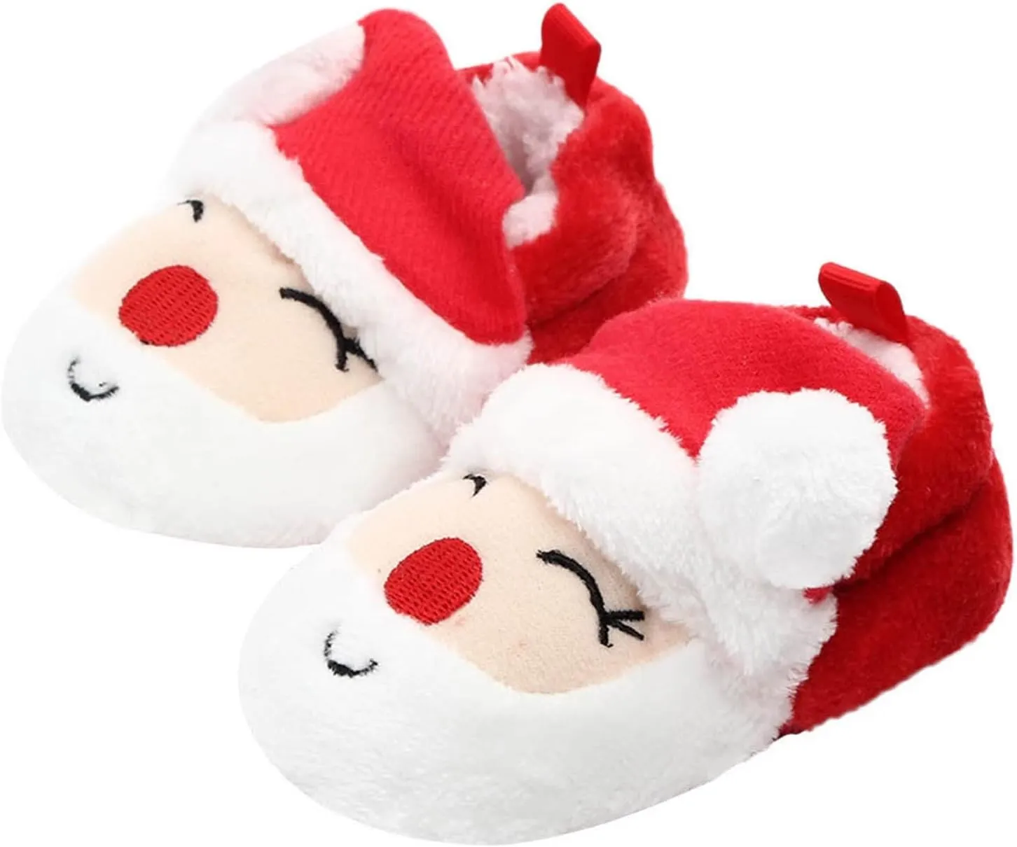 Infant Toddle Footwear Winter Warm Floor Shoes Soft Sole Indoor Warm Santa Toddler Little Kid Slip on Shoes