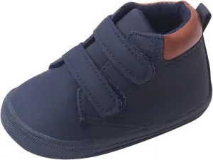 Infant Toddler Boys Girls Ankle Sneakers Baby PU Leather High Tops Soft Anti-Slip Sole First Walking Sports Shoes
