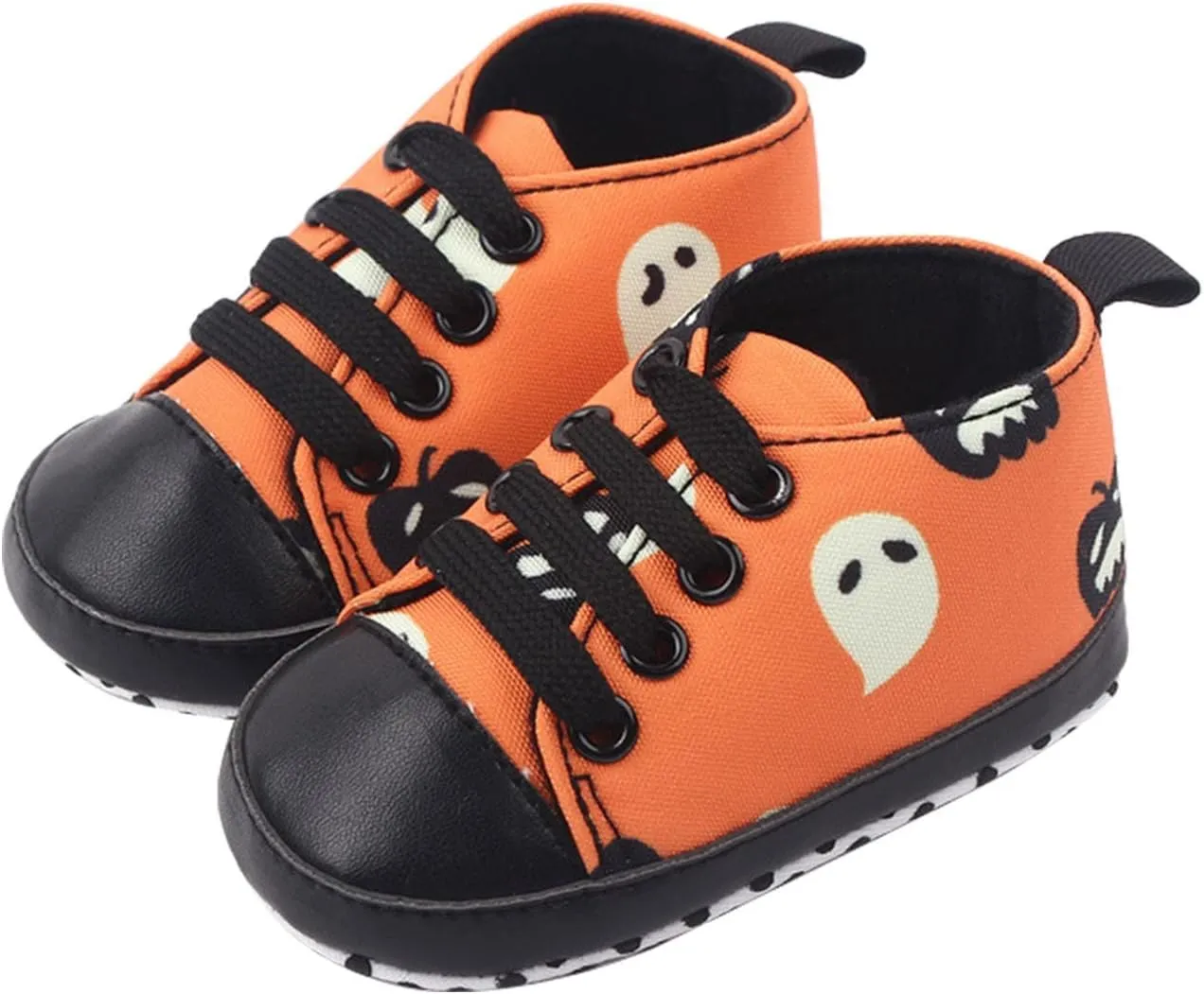 Infant Toddler Shoes Soft Sole Cute Bow Plaid Fruit Print Toddler Shoes 0-18 Months Lace Up Baby Sneaker