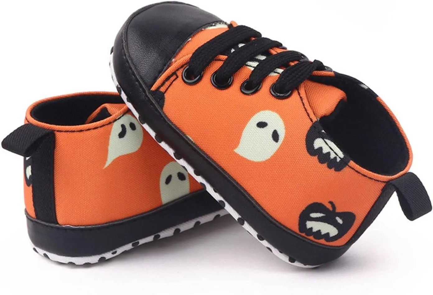 Infant Toddler Shoes Soft Sole Cute Bow Plaid Fruit Print Toddler Shoes 0-18 Months Lace Up Baby Sneaker