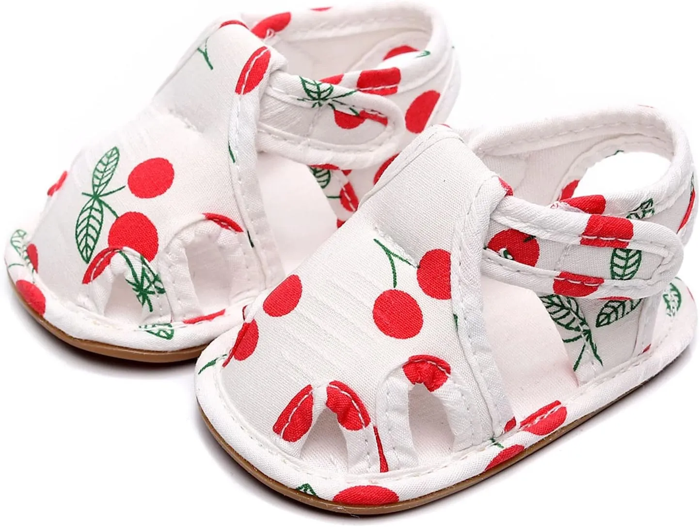 Infant Toddler Shoes Soft Sole Non Slip Toddler Floor Shoes Fruit Cherry Print Sandals Water Shoes for Big Boys