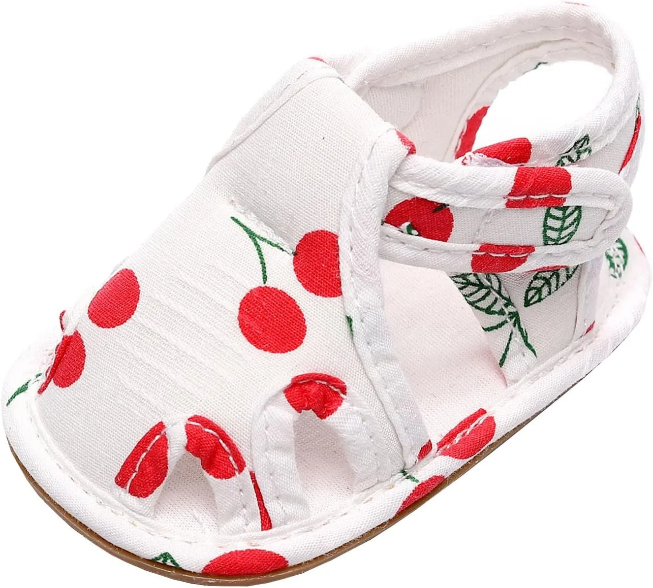 Infant Toddler Shoes Soft Sole Non Slip Toddler Floor Shoes Fruit Cherry Print Sandals Water Shoes for Big Boys