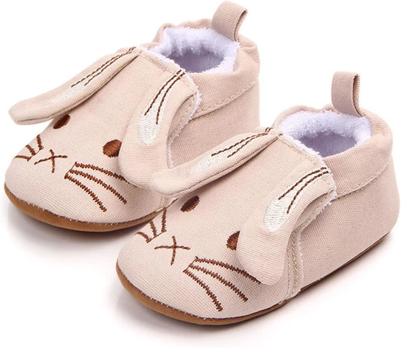Infant Toddler Shoes Soft Sole Toddler Shoes 3D Little Ear Cartoon Embroidery Princess Shoes Toddler Boys Shoes