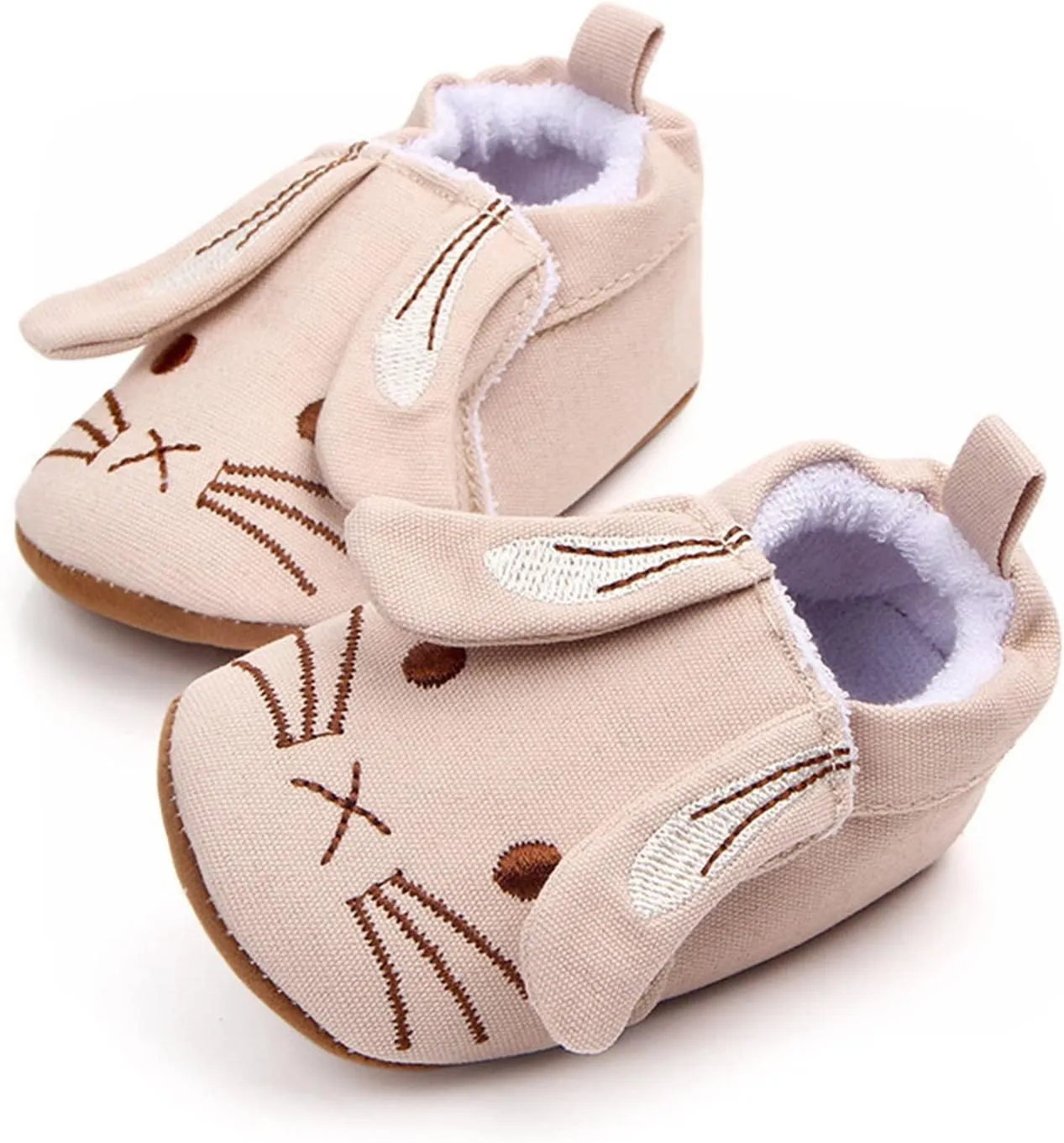 Infant Toddler Shoes Soft Sole Toddler Shoes 3D Little Ear Cartoon Embroidery Princess Shoes Toddler Boys Shoes