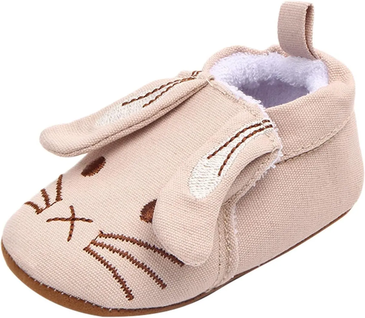 Infant Toddler Shoes Soft Sole Toddler Shoes 3D Little Ear Cartoon Embroidery Princess Shoes Toddler Boys Shoes