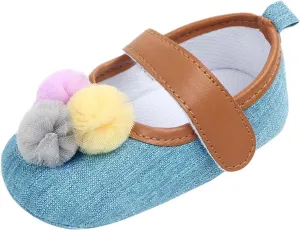 Infant Toddler Shoes Soft Sole Toddler Shoes Ball Hook Loop Breathable Princess Shoes Toddler Athletic Shoes